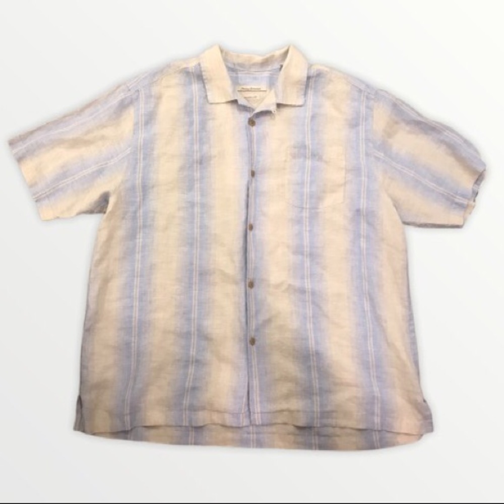 Tommy Bahama 100% Linen Short Sleeve Button Up